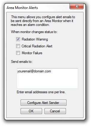 Radiation Alert® Area Monitor Server Software